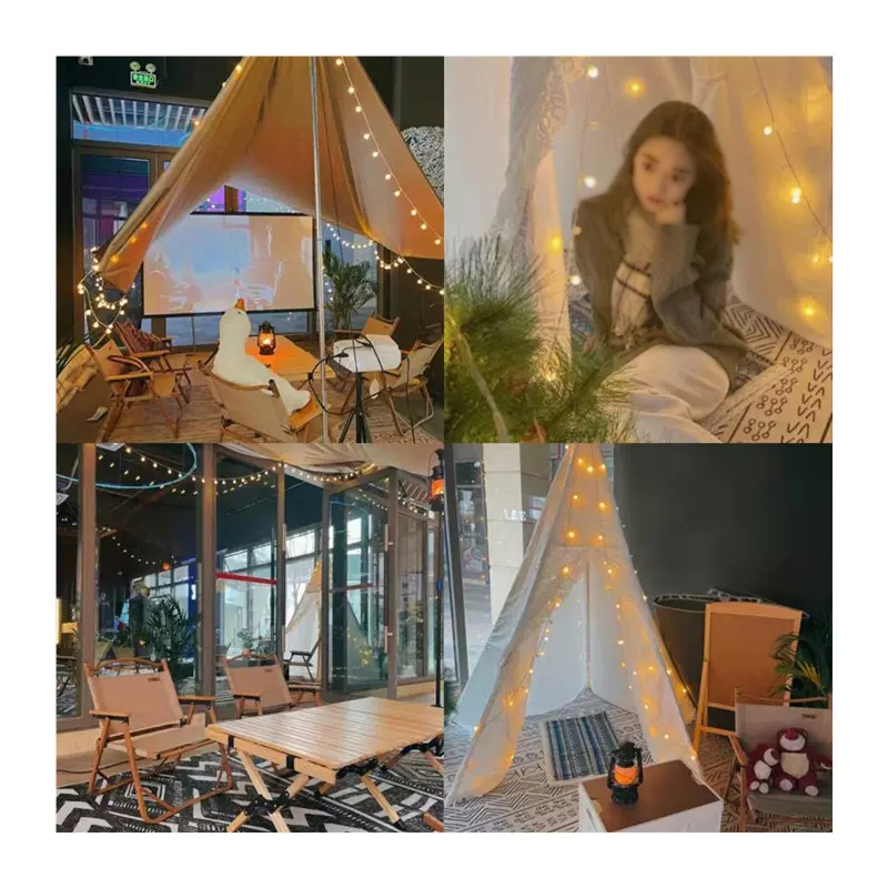 HCP179  太阳能乳白球灯串